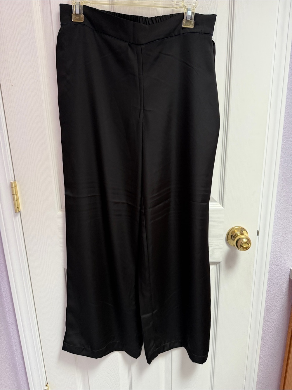 Black Wide-Leg Women's pants